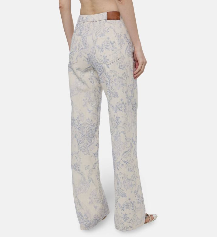 Forte-Forte All-over Floral-print Regular-fit Pants, Model View