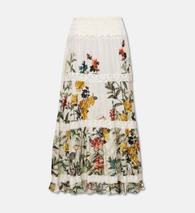 Alice + Olivia Floral Printed Tiered Skirt, Packshot View