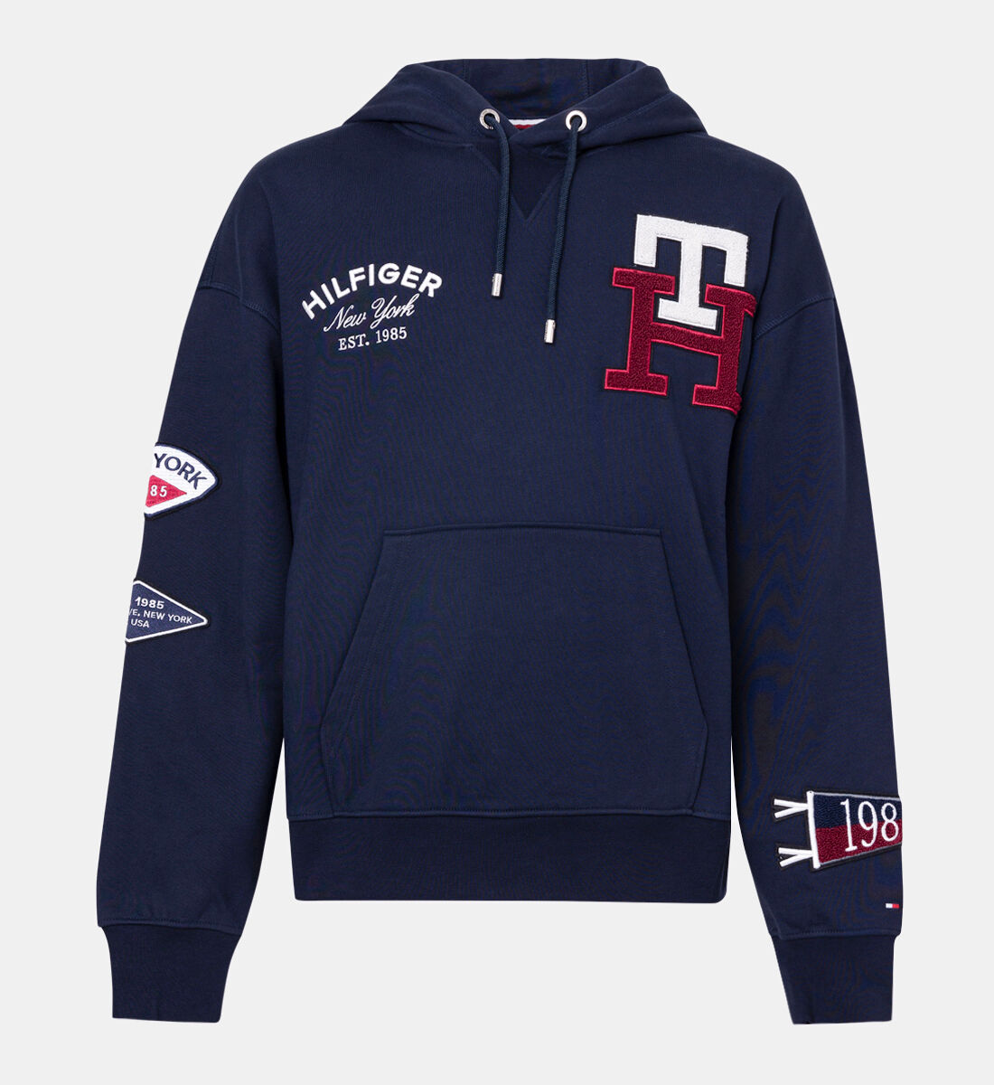 Tommy Hilfiger Icons Multi Badge Back Logo Hoodie Hoodies