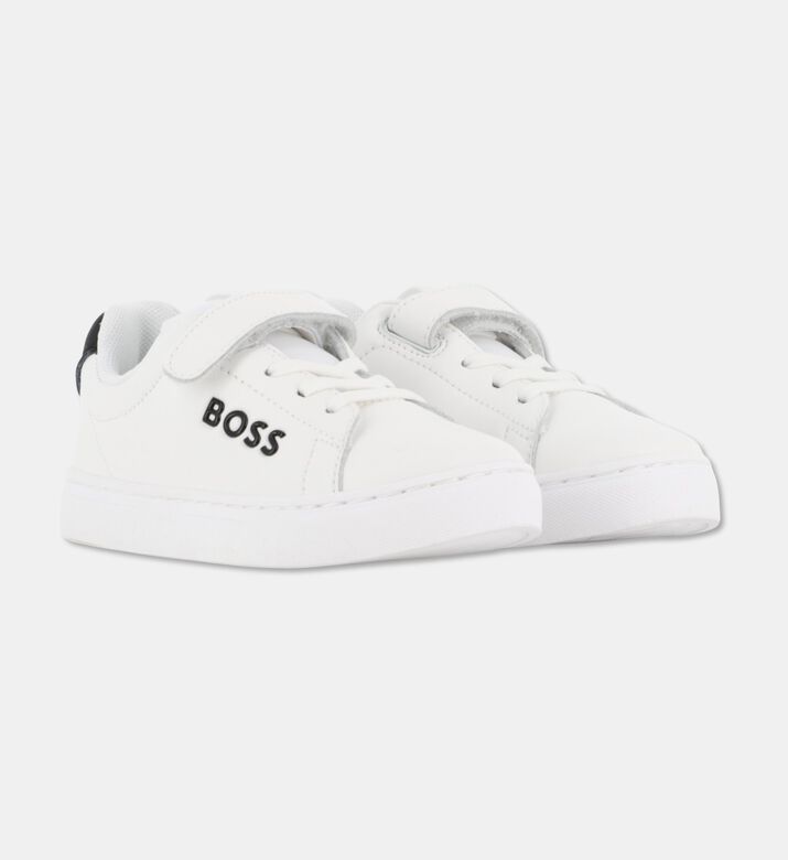 Boss Nappa Leather Hook-and-loop Sneakers, Packshot View