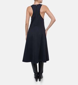 Beatrice B Pleats-detail Sleeveless Flared Midi Dress, Model View