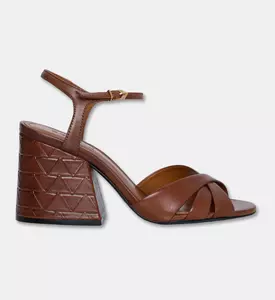 Schutz Geometric Block-heel Sandal, Packshot View