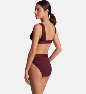 قطعة بيكيني سفلية بخصر عالٍ بحزام