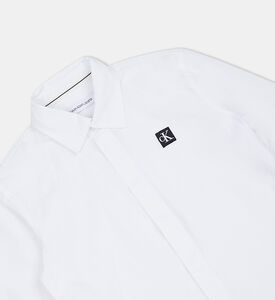 Cotton Logo-patch Poplin Shirt