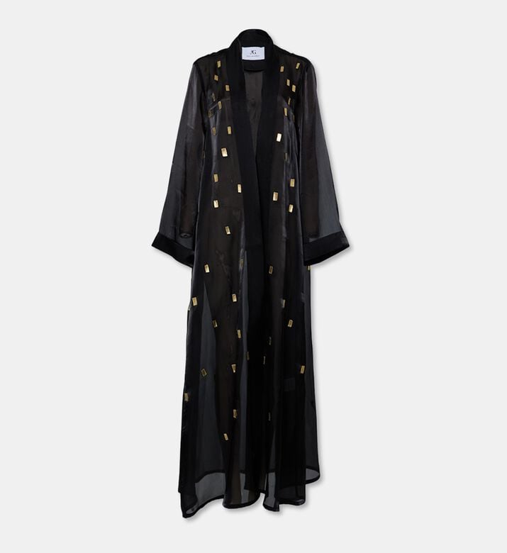 Arad Ghaderian Patchwork Techniques Long Abaya, Packshot View