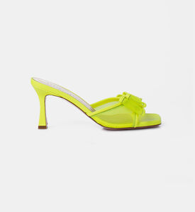 حذاء مفتوح من الخلف مايا شبكي بعقدة