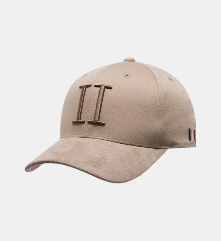 Suede Embroidered Logo Cap