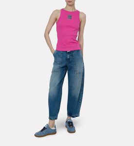 Closed Patch-pocket Cropped Jeans, Model View