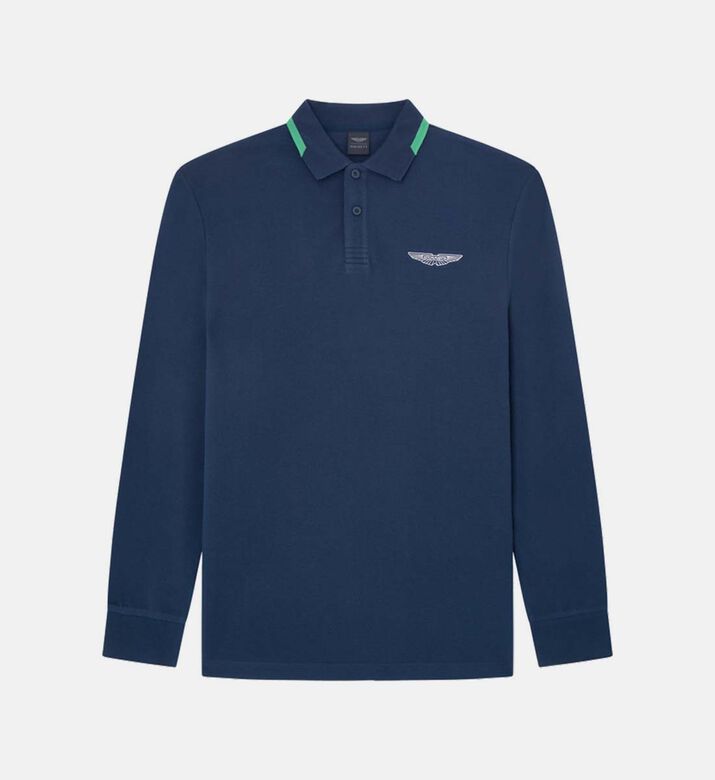 Cotton Tipped Sweater Polo Shirt