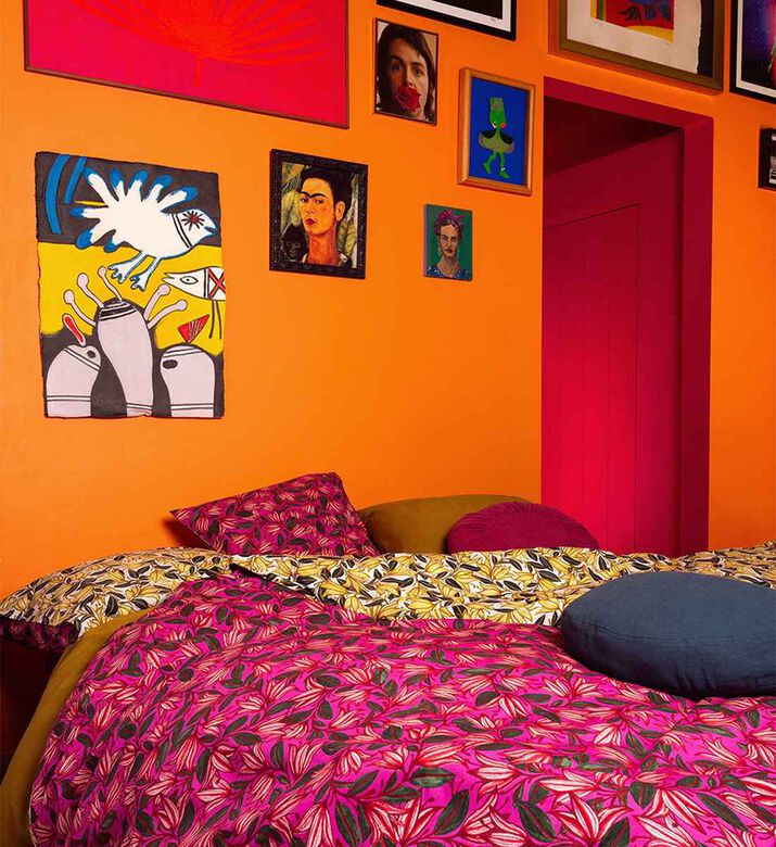 طقم سرير زهرة الجرس 140 × 220،60 × 70 سم