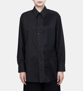 قميص قطني بأكمام طويلة