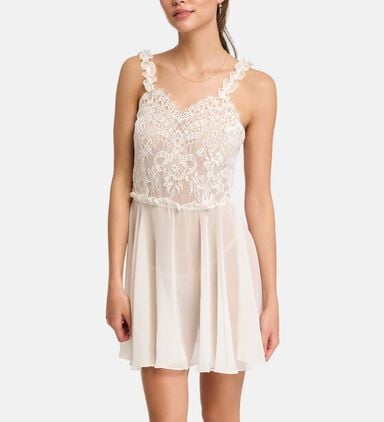 Giselle Bow-chantilly Lace Chemise