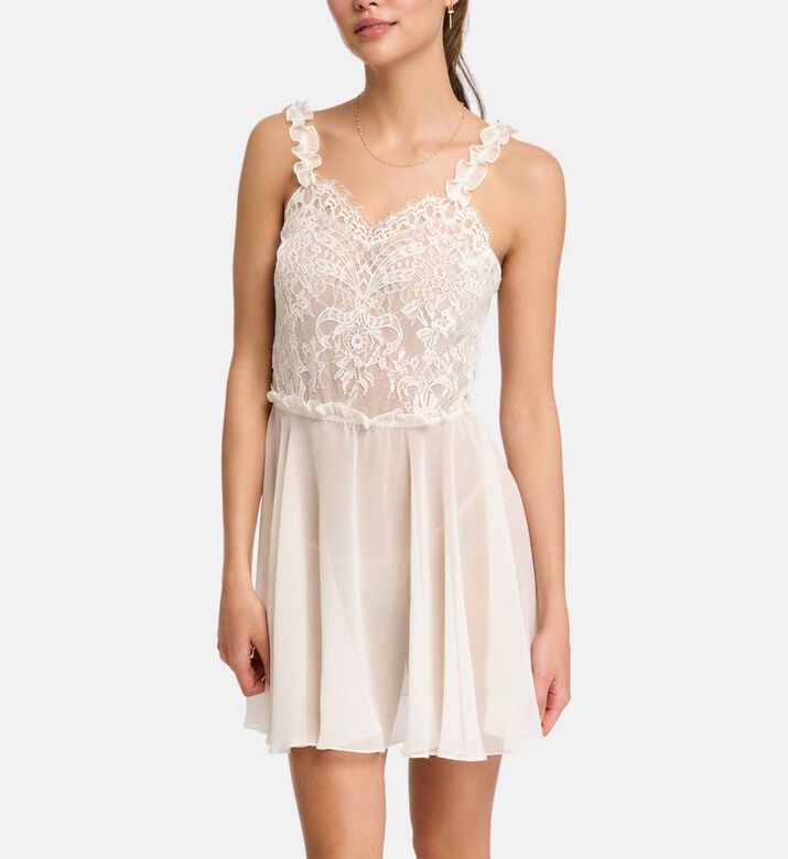 Giselle Bow-chantilly Lace Chemise