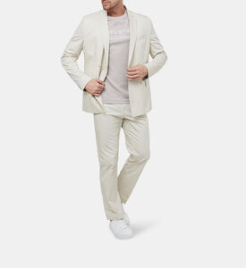 بنطال بدلة قطني ملائم للجسم