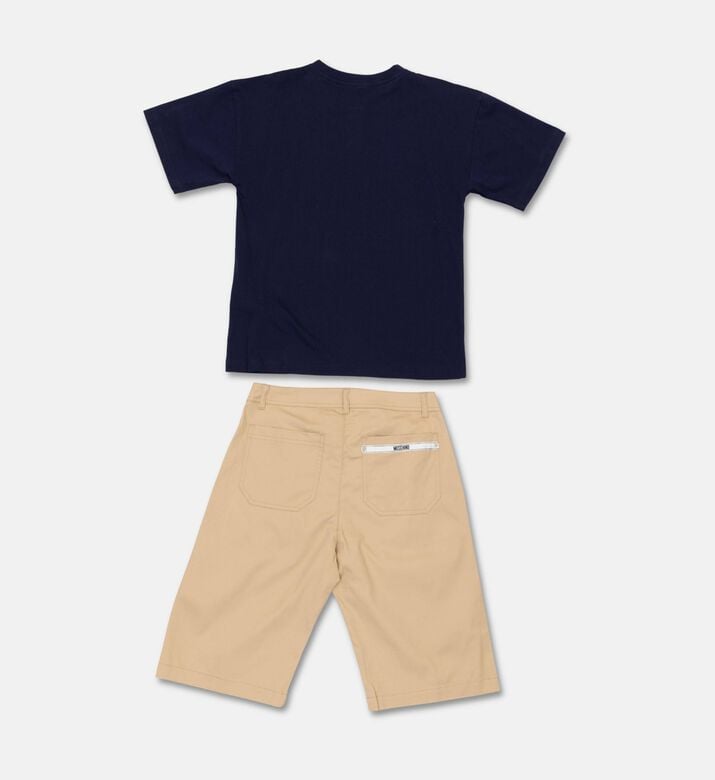 Moschino BKT Bear-print Matching 2-piece Short Set, Packshot View