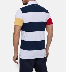 Hackett London Heritage Stripe-print Regular-fit Polo Shirt, Model View