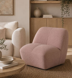 Home Deco and More Pettal Lounge Chair, Pink, Packshot View