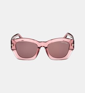 نظارات شمسية بعدسات هندسية داكنة 52