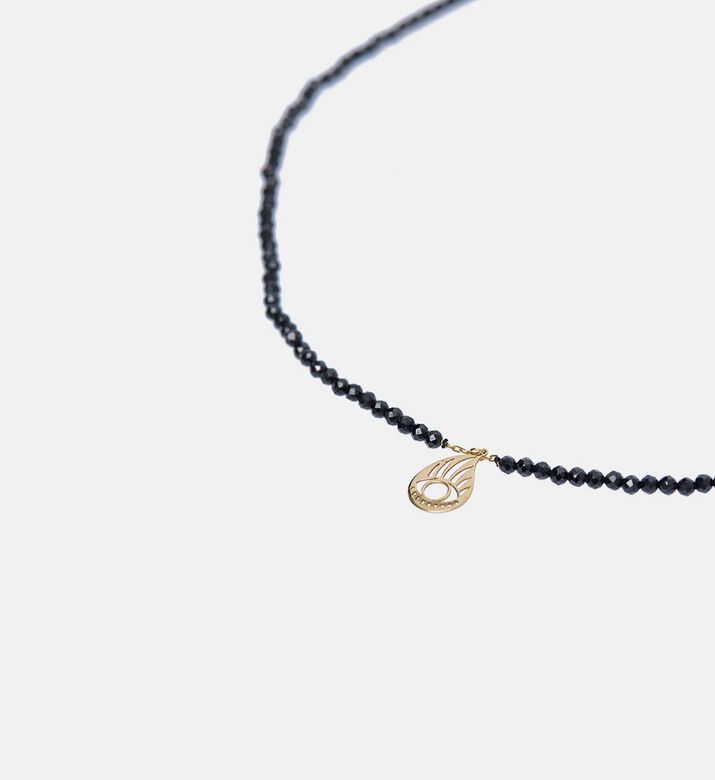 Spinel Filigree Teardrop Charm Necklace