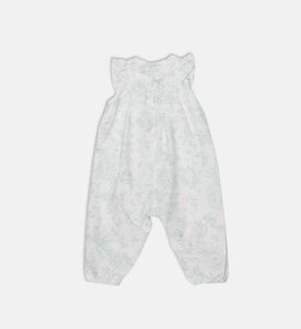 رومبر بدون أكمام بخصر إمبراطوري بطبعة