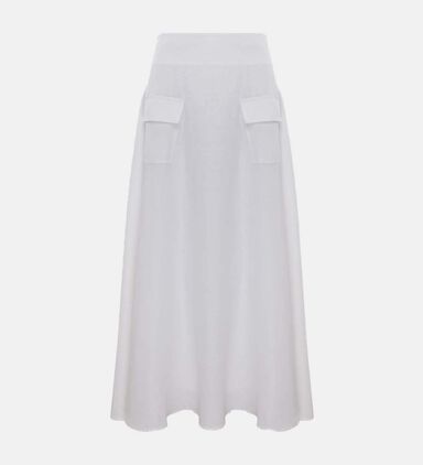 Evelyn Patch Pocket Maxi Skirt