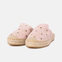Black Jute Sole Mules