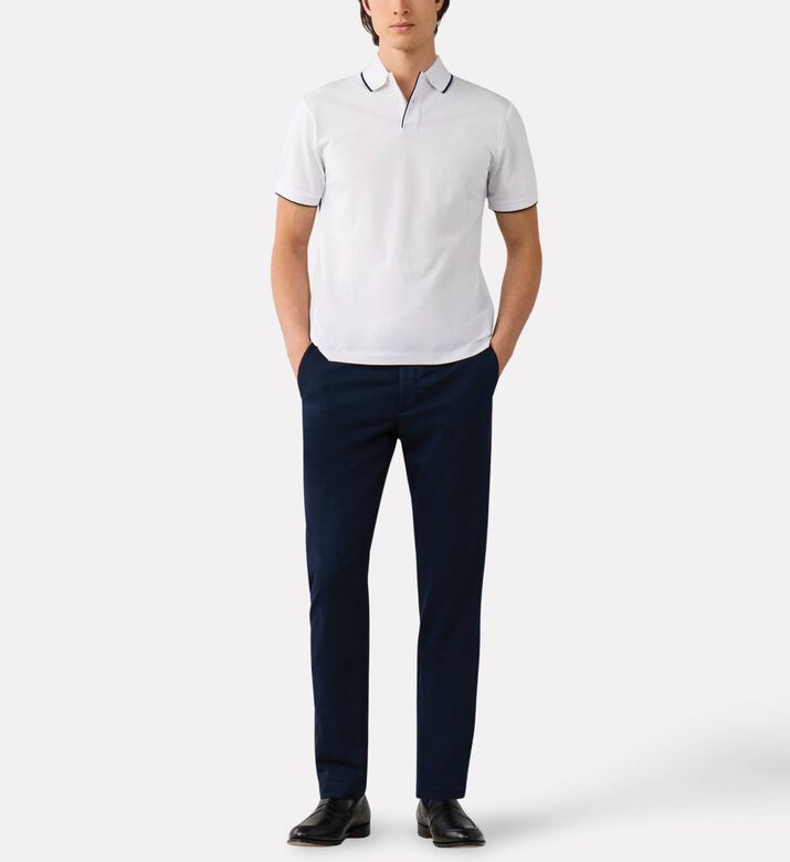Hackett London Polo Merc, White, S, Model View