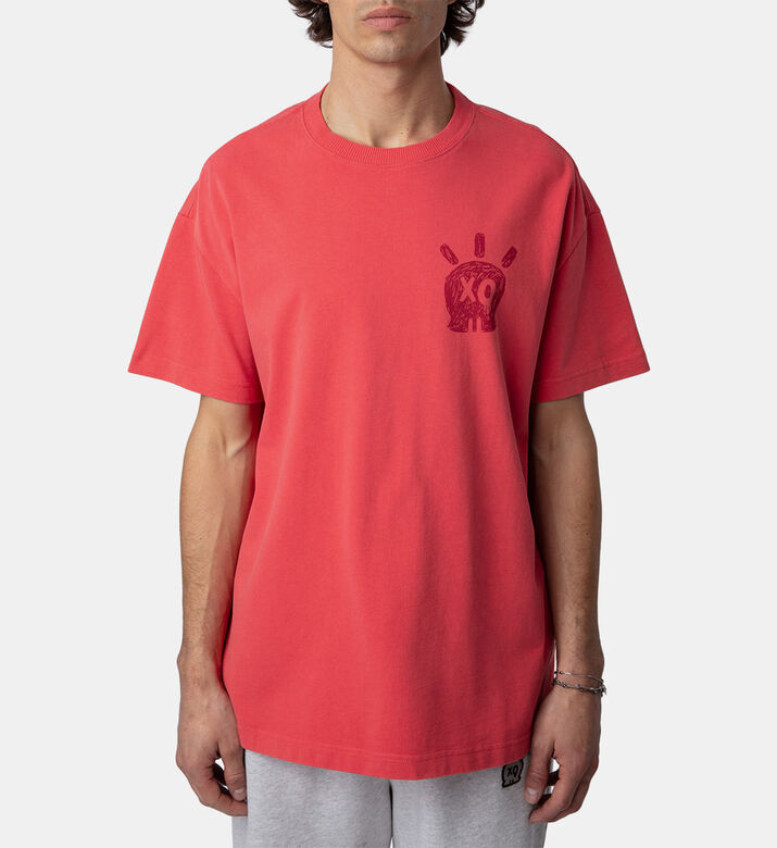 Teddy Skull Graphic Crewneck T-shirt