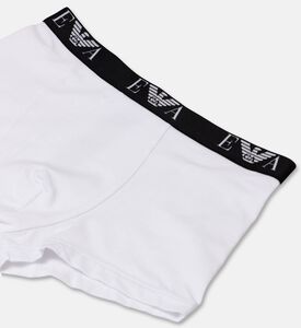 Emporio Armani Logo-waistband 3-pack Low-rise Boxers, White, L, Packshot View
