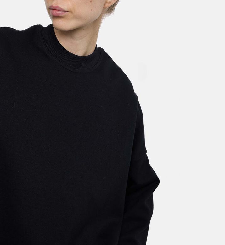 Plan C Round Neck Long-sleeve Sweatshirt, Model View