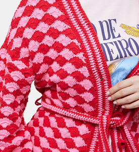 كارديغان كروشيه بغرزة المروحة