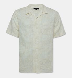 Vince Floral-embroidery Button Closure Shirt, Packshot View