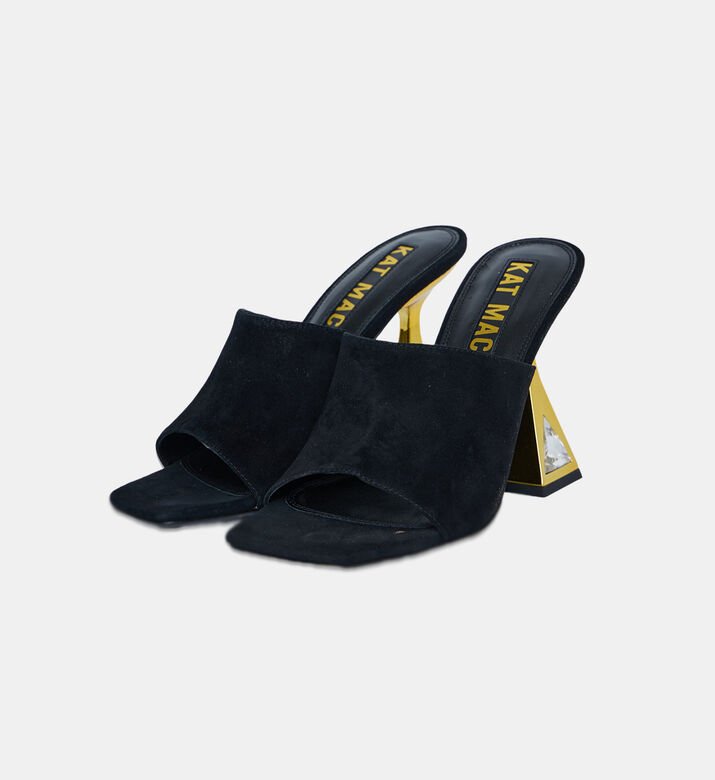 Aria Suede High-heel Mules