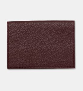 Camille Fournet Pebbled Leather Passport Holder, Burgundy, Packshot View