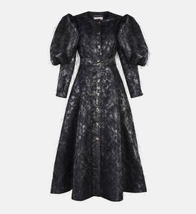 Feather Long Sleeve Dress