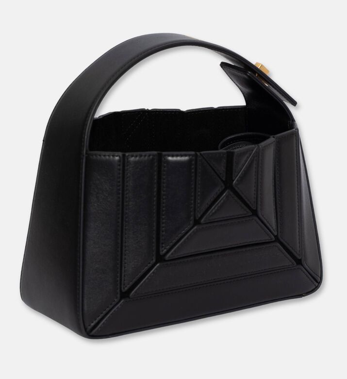 Mlouye Sera Mia Leather Handbag, Black, Packshot View