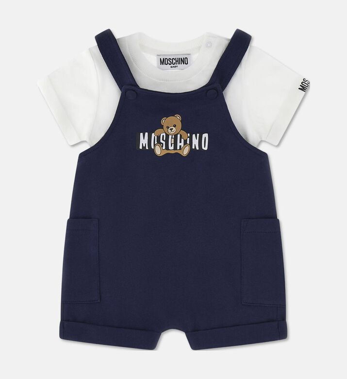 Moschino BKT Coordinated Two-piece Teddy-print Overall Set, Packshot View