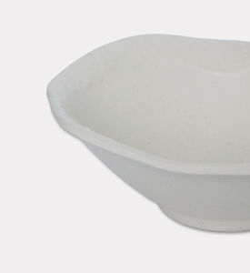 Home Deco and More Signature Ceramic Small Serving Bowl Set Of 4, White, S, Packshot View