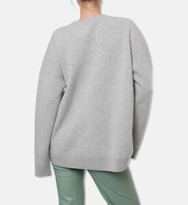 Nanushka Oswin Jacquard Logo-print Oversized Sweater, Model View