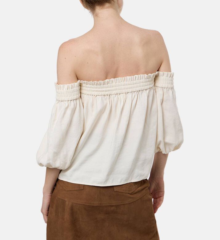 Ba and Sh Off-shoulder Regular-fit Blouse, Model View