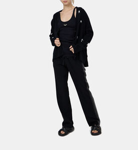 Pomy Glitter Crepe Trousers