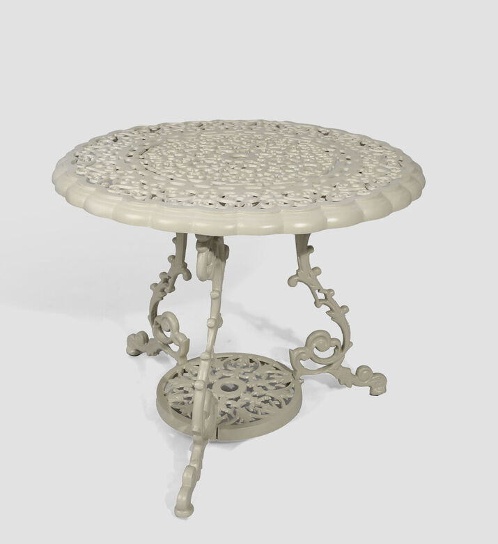Home Deco and More Grape Dining Table With 4 Chairs Off White 90 X 70 Cm, Packshot View