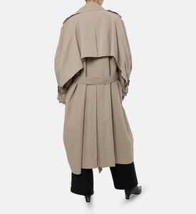 Source Unknown Button-down Long-sleeve Trench Coat, Model View