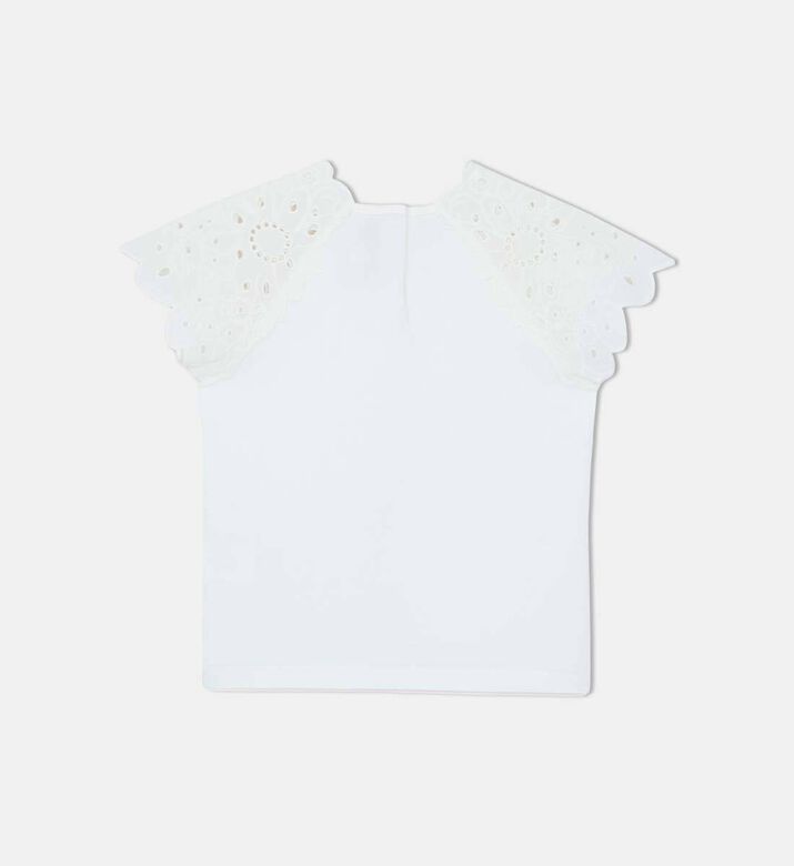 English-style Embroidery T-shirt