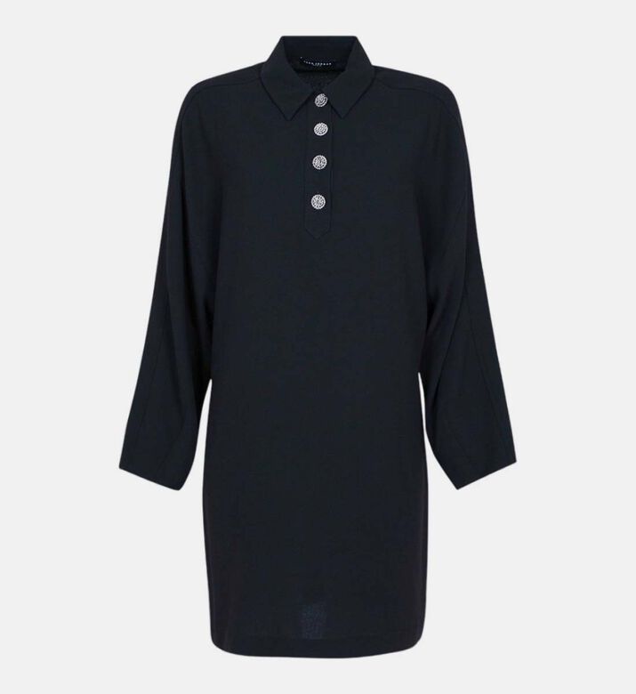 Reva Straight-cut Crepe Dress