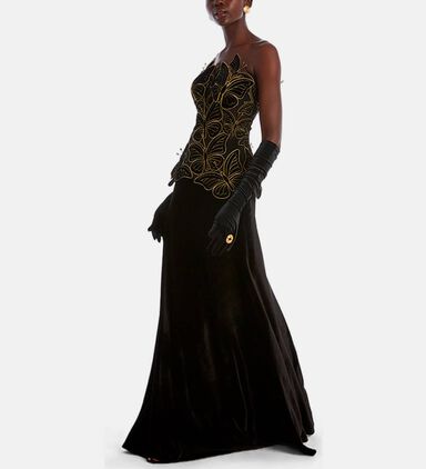 Velvet Maxi Skirt