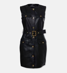 Karl Lagerfeld Logo Buttons Belted Dress, Packshot View