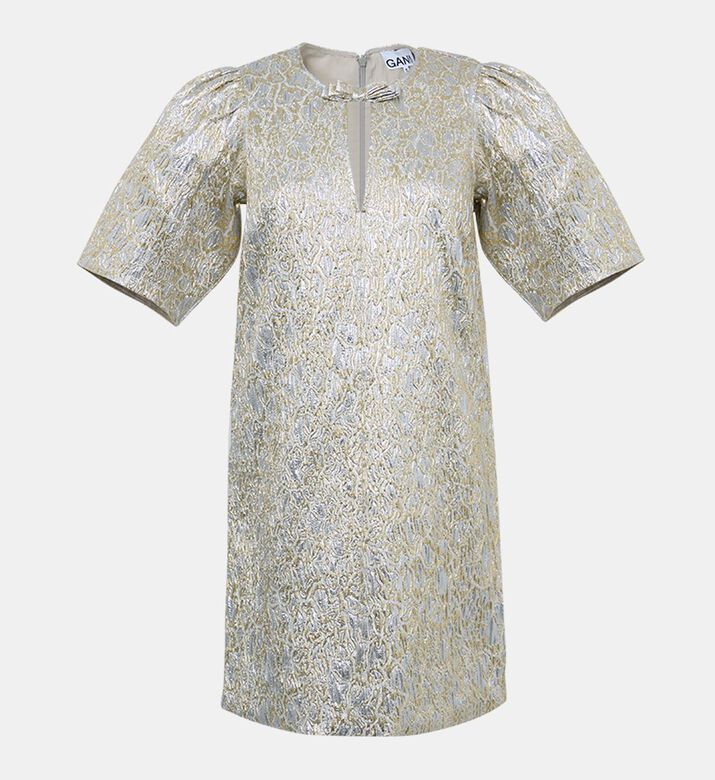 Metallic-effect Mini Dress