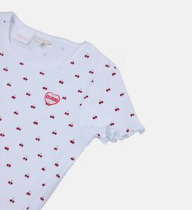 تيشيرت بطبعة كرز على كامله