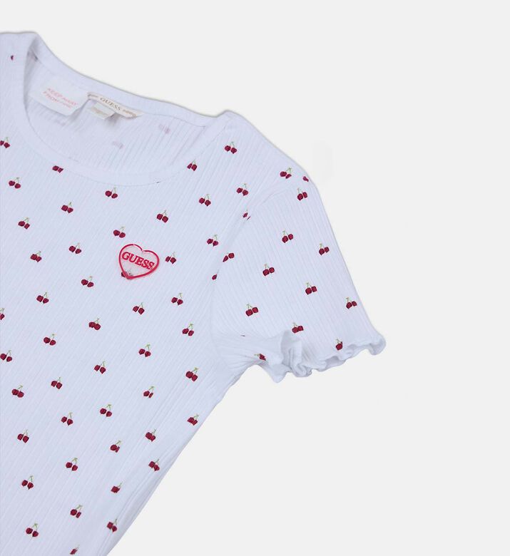 تيشيرت بطبعة كرز على كامله تيشيرت بطبعة كرز على كامله